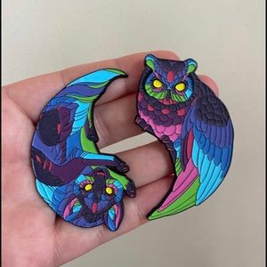 Owl and Fox Set (Glows in Dark)